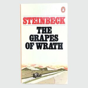 1985 Penguin Edition The Grapes of Wrath by John Steinbeck Paperback Book